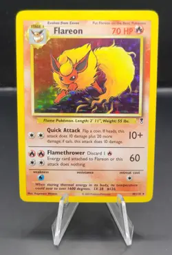 Pokemon TCG Flareon 10/110 Holo Rare NM/LP - Legendary Collection - Image 1