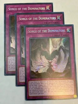 YUGIOH -- Songs of the Dominators - ALIN-EN078 - Secret Rare - (PLAYSET) - Image 1