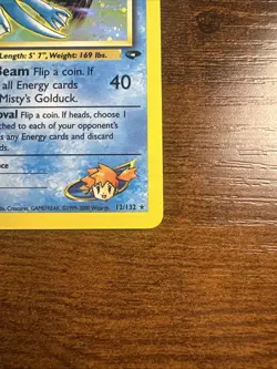 Pokemon TCG Misty's Golduck Gym Challenge 12 Holo Unlimited Rare MP - Image 4