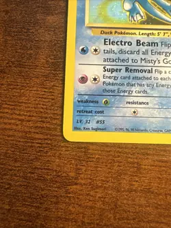 Pokemon TCG Misty's Golduck Gym Challenge 12 Holo Unlimited Rare MP - Image 5
