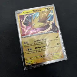 Team Rocket's Zapdos 070/182 Pokemon Destined Rivals GameStop Promo SEALED - Image 2