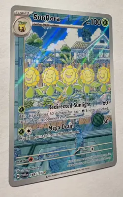 Pokemon Twilight Masquerade Sunflora Illustration Rare 169/167 NM - Image 3