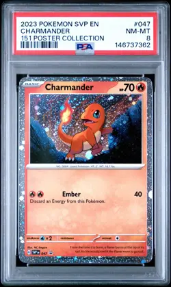 PSA 8 | Pokemon TCG | Black Star Promo | Charmander #47 - Image 1