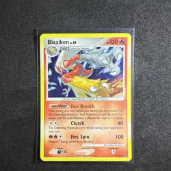 Blaziken 3/127 Platinum Holo Rare Pokemon TCG Vintage - Image 1