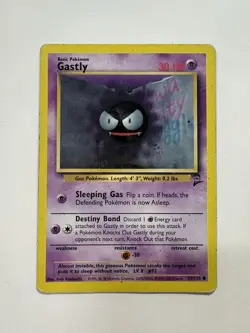 Pokemon Gastly Basic 75/130 Base Set 2 Common - Image 1