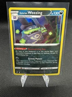 Galarian Weezing Holo Rare - 113/192 - Rebel Clash Pokemon 2020 - Image 2
