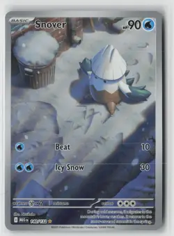 Snover 140/132 Illustration Rare Mega Evolution Pokemon Holo Near Mint - Image 1