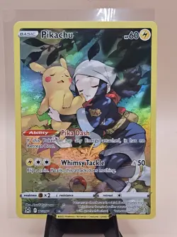 2022 Pokemon Pikachu #TG05 Lost Origin Trainer Gallery Full Art Holo - Image 1