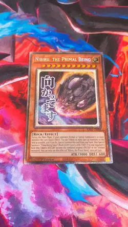Yugioh TCG Nibiru, the Primal Being RA05-EN094 Starlight Rare 1st Edition NM - Image 1
