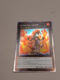 Yugioh Lavalval Chain RA04-EN162 Platinum Secret Rare 1st Edition - Image 2