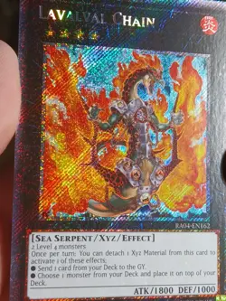 Yugioh Lavalval Chain RA04-EN162 Platinum Secret Rare 1st Edition - Image 3