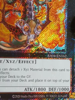 Yugioh Lavalval Chain RA04-EN162 Platinum Secret Rare 1st Edition - Image 4