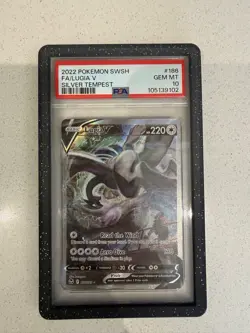 2022 Pokemon SWSH LUGIA V 186/195 SILVER TEMPEST PSA 10 GEM MT - Image 2
