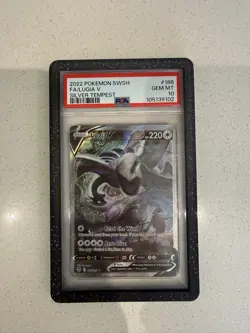 2022 Pokemon SWSH LUGIA V 186/195 SILVER TEMPEST PSA 10 GEM MT - Image 3