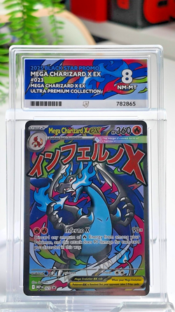 Ace 8 Pokemon TCG 2025 Promo Mega Charizard X EX #23 Ultra Premium Collection - Image 4