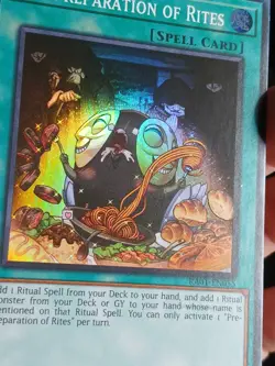 YuGiOh! - Pre-Preparation Of Rites - 1st Edition Super Rare RA01-EN055 NM - Image 3