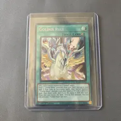 Golden Rule BLMR-EN035 Battles of Legend 1st Edition Secret Rare NM Yugioh - Image 1
