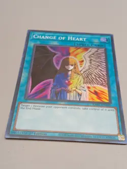 YuGiOh! - Change of Heart RA01-EN050 Super Rare 1st Edition Near Mint - Image 1