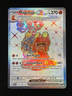Magcargo EX 191/167 Twilight Masquerade Pokemon Card TCG - Image 1