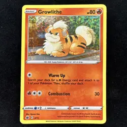 Pokemon Card Growlithe 4/15 2022 McDonalds Battle Match Holo Pokemon TCG NM/M - Image 1