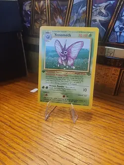 1st Edition Venomoth 29/64 Jungle Set Rare Vintage 1999 Pokemon Card - Image 1