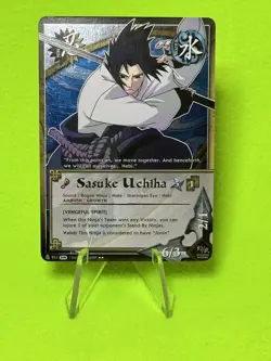 Sasuke Uchiha N-931 Rare Holo Foil Fangs Of The Snake Naruto Card Game 1st Ed - Image 1