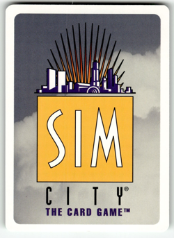 1994 Sim City CCG Trading Card C Hydroelectric Power Plant [many towers] - Image 2