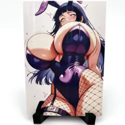 Naruto Hinata Hyuga Sexy Hot Anime Waifu Girl Doujin Lewd Goddess Story Art Card - Image 1