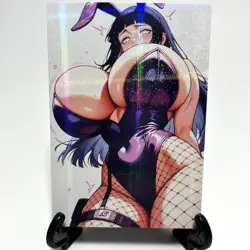 Naruto Hinata Hyuga Sexy Hot Anime Waifu Girl Doujin Lewd Goddess Story Art Card - Image 2