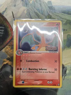 Pokemon Card Charizard 6/102 Reverse Holo Rare ex Power Keepers Stamped - LP - Image 3