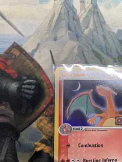Pokemon Card Charizard 6/102 Reverse Holo Rare ex Power Keepers Stamped - LP - Image 5