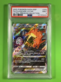 2022 Pokemon Charizard VSTAR SWSH262 Ultra Premium Collection Full Art PSA 9 - Image 1