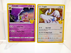 Pokemon Celebration 2021 Lugia 022/025 & Lunala 015/025 Rare Holo TCG Pokemon NM - Image 3