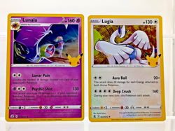 Pokemon Celebration 2021 Lugia 022/025 & Lunala 015/025 Rare Holo TCG Pokemon NM - Image 4