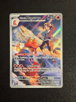 Ethan’s Magcargo 222/217 Illustration Rare, Ascended Heroes Holo, Pokemon TCG NM - Image 1