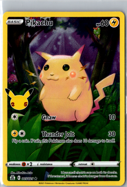 2021 Celebrations Pokemon TCG - 005/025 Pikachu - Holo Rare - Image 1