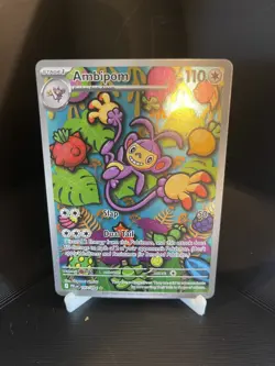 Pokemon TCG Ambipom 107/094 Me02: Phantasmal Flames Illustration Rare Holo - Image 1