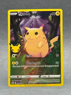 Pokemon - 005/025 Pikachu SWSH Celebrations Holo Rare NM TCG - Image 1