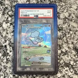 Pokemon Mew ex 232/091 SV: Paldean Fates Special Illustration Rare Holo PSA 9 - Image 1