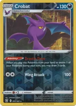 Pokemon Battle Styles Crobat Rare Reverse Holo 091/163 - Image 1
