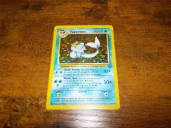 Pokemon Vaporeon 12/64 Jungle Holo 1999 - Image 3
