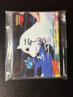1999 Topps Pokemon the First Movie Complete Set of 72 w. Checklist - Black Logo - Image 4