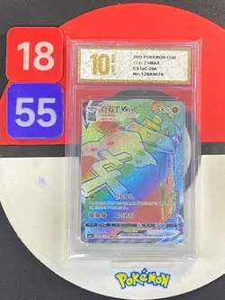 Pokemon TCG S-Chinese Stonjourner VMAX CS1aC 206/135 HR Grade10 - Image 1