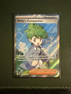Pokemon TCG Wally's Compassion 176/132 Mega Evolution Holo NM - Image 1