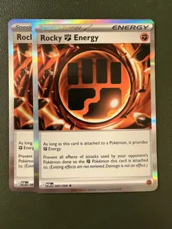 Pokemon TCG 2x Rocky Fighting Energy 87/88 Perfect Order ME3 Holo NM - Image 1