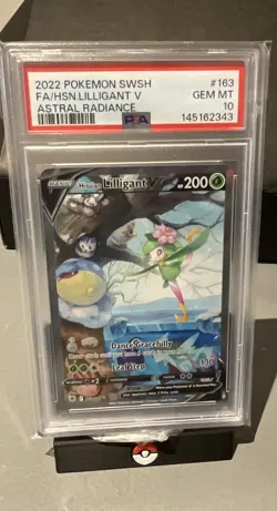 Pokemon Lilligant V Hisuian 163/189 PSA 10 ALT ART Astral Radiance GEM MINT - Image 1
