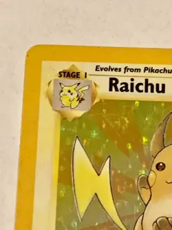 Pokemon TCG Raichu 14/62 Holo Rare Fossil LP - Image 3