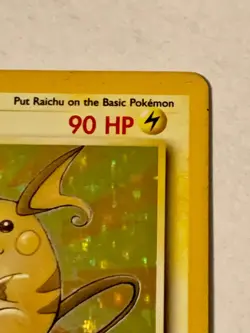 Pokemon TCG Raichu 14/62 Holo Rare Fossil LP - Image 4