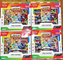 Pokemon TCG First Partner Illustration Collection Series 1 New Sealed (Lot of 4) - Image 1