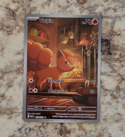 Pokemon TCG Vulpix Me01: Mega Evolution Illustration Rare Holo 138/132 Basic - Image 1